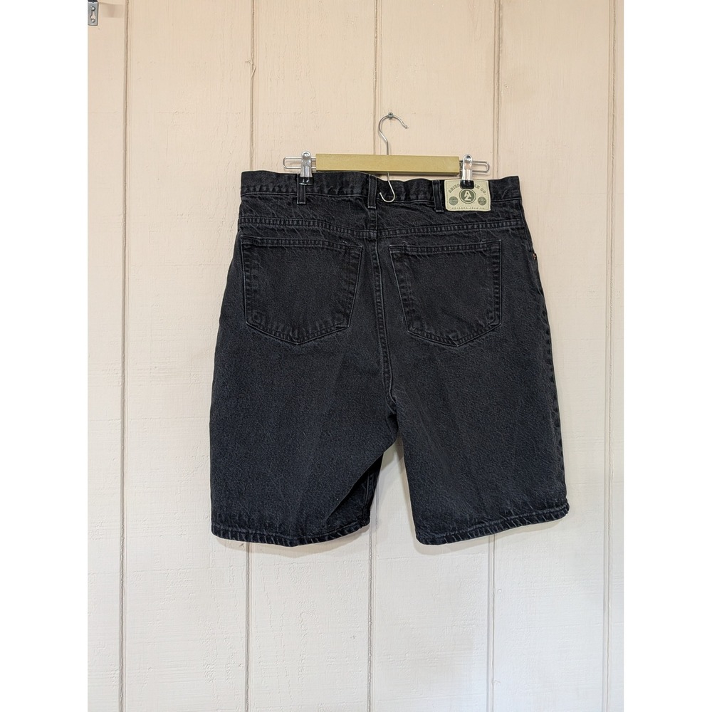 Vintage 90s Arizona Mens Denim Shorts Faded Black 38 Jorts Baggy Skater